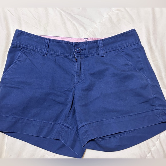 Lilly Pulitzer Callahan Shorts Navy Blue Classic Preppy Size 2 - Picture 1 of 12